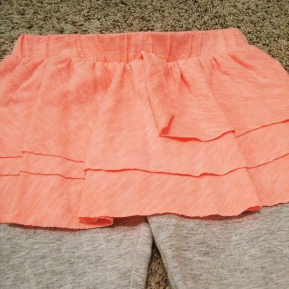 💜Orange and grey tutu legging pant size 28 months - Picture 2 of 3